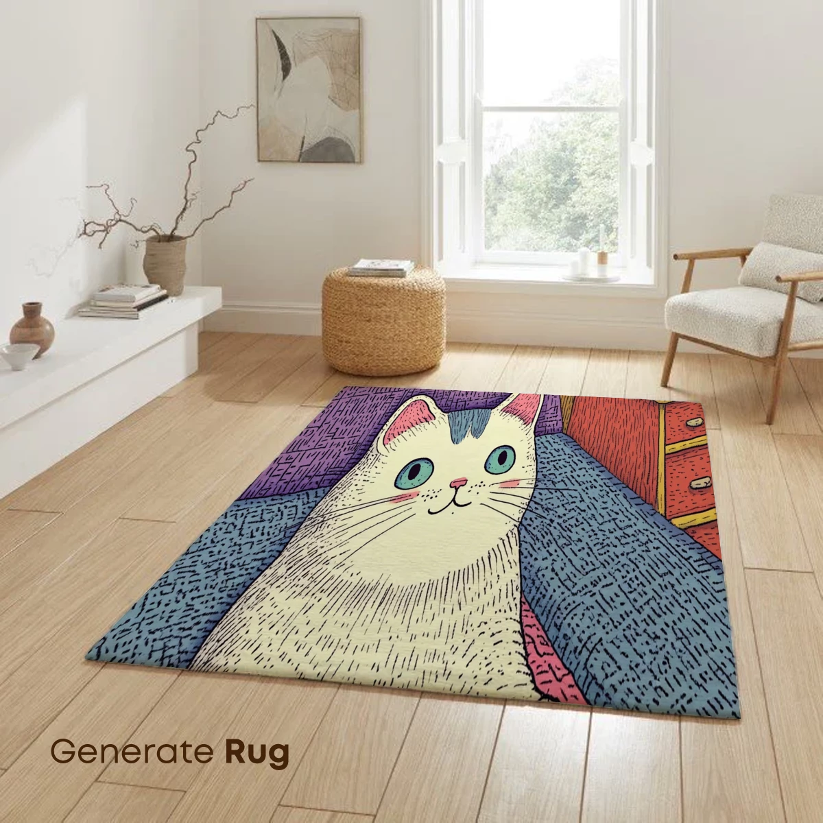 Cozy Cat in a Whimsical Room - Image 6