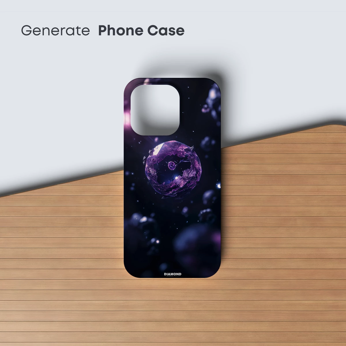 Cosmic Diamond: Shattered Purple Gem in Space - Image 3