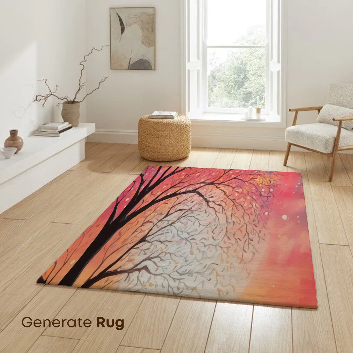 Eternal Sunset Cycle: Tree of Life and Solitary Cyclist - Image 6