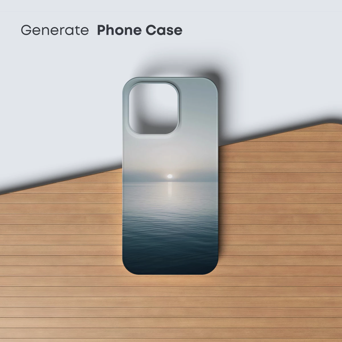 Eternal Horizon: Sunlit Serenity Over Calm Waters - Image 3