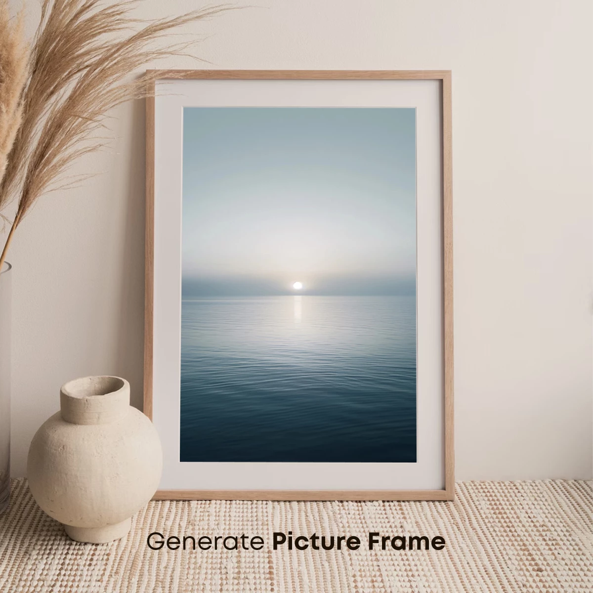 Eternal Horizon: Sunlit Serenity Over Calm Waters - Image 7