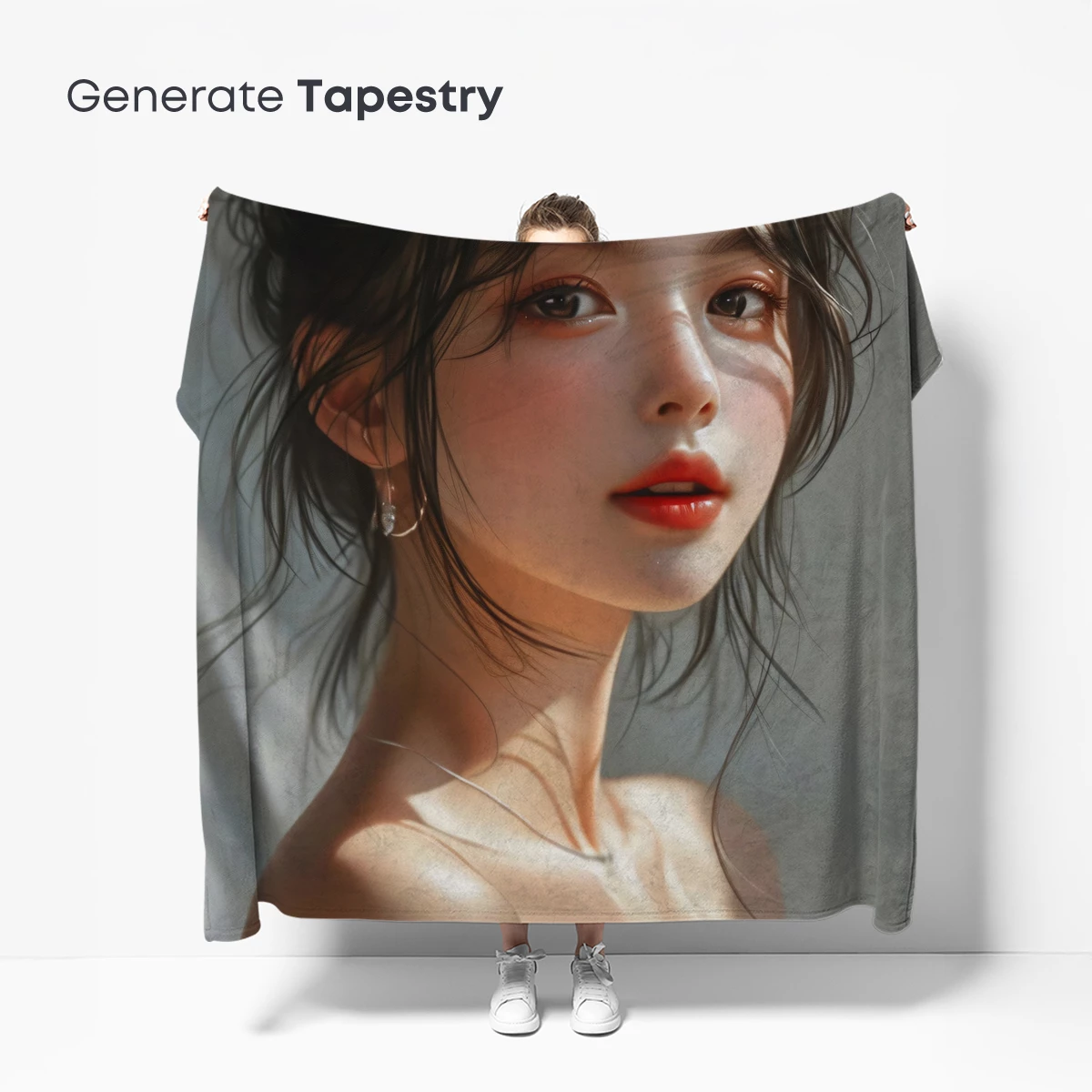 Elegant Serenity: Soft Light on Delicate Features - Image 5