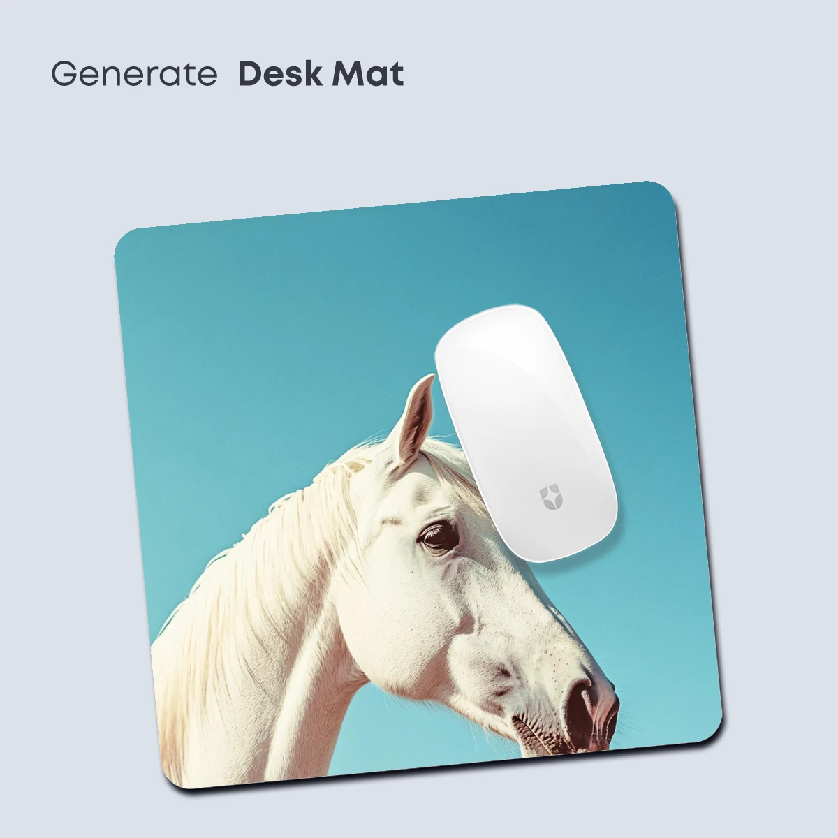 Elegant White Horse Against Azure Sky - Image 4