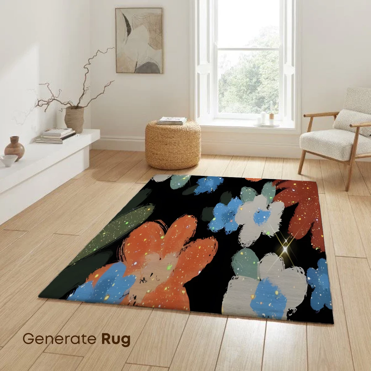 Glowing Floral Symphony in Midnight - Image 6