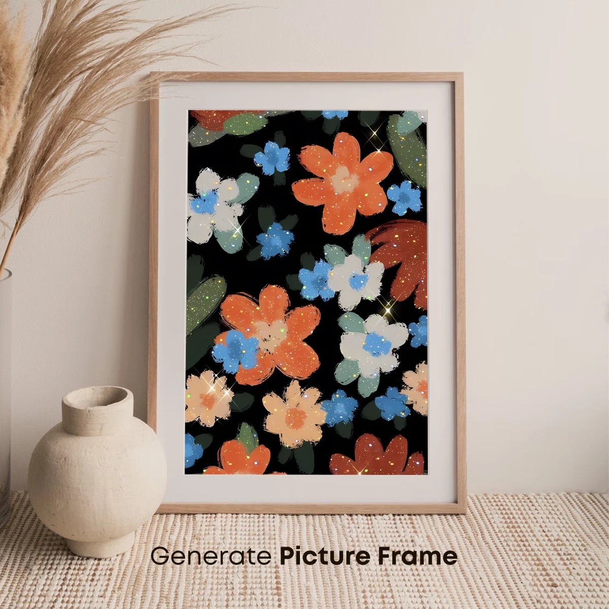 Glowing Floral Symphony in Midnight - Image 7