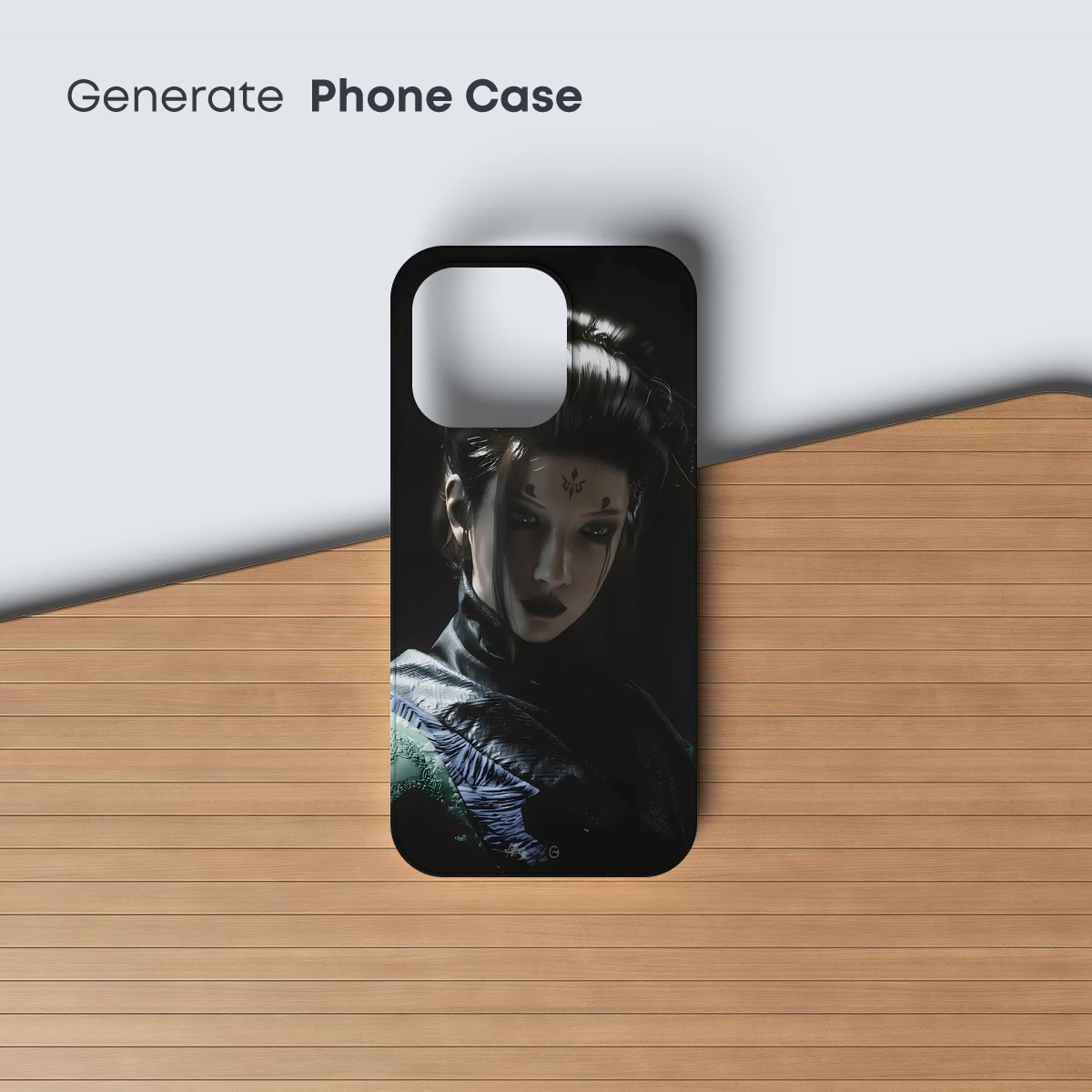 Ethereal Geisha: Shadowed Elegance in Noir - Image 3