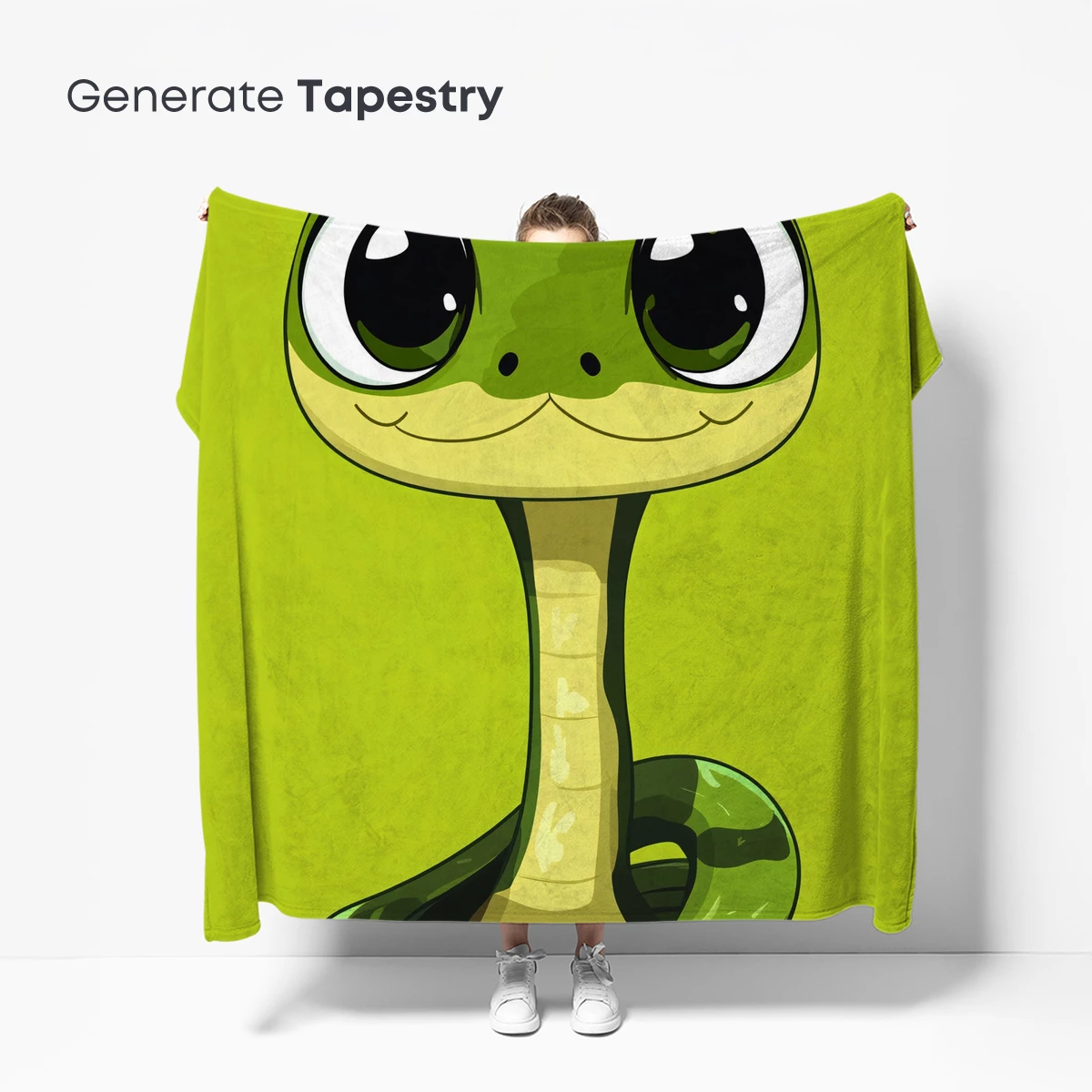 Charming Cartoon Snake with Big Eyes - Image 5