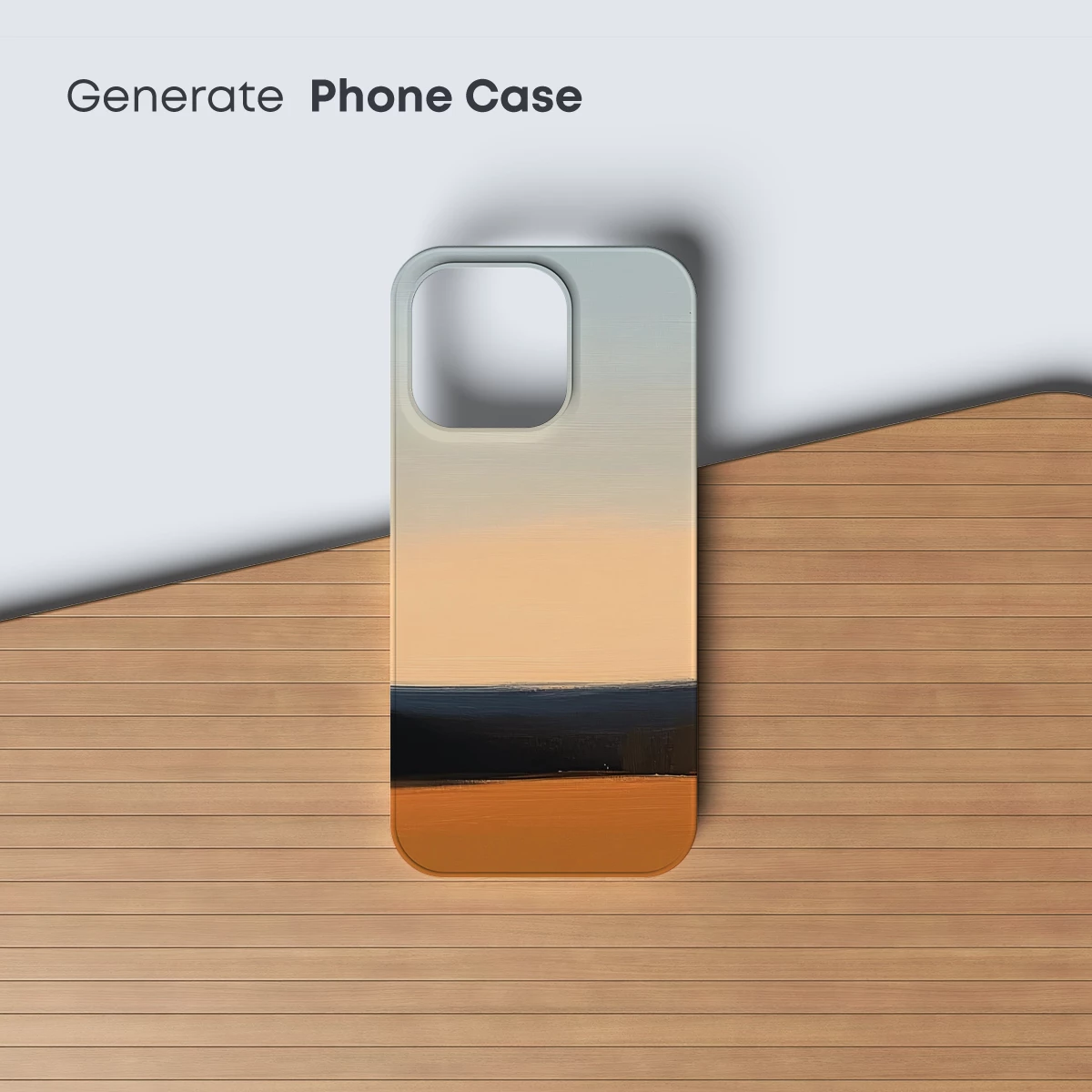 Golden Horizon: Abstract Landscape Elegance - Image 3