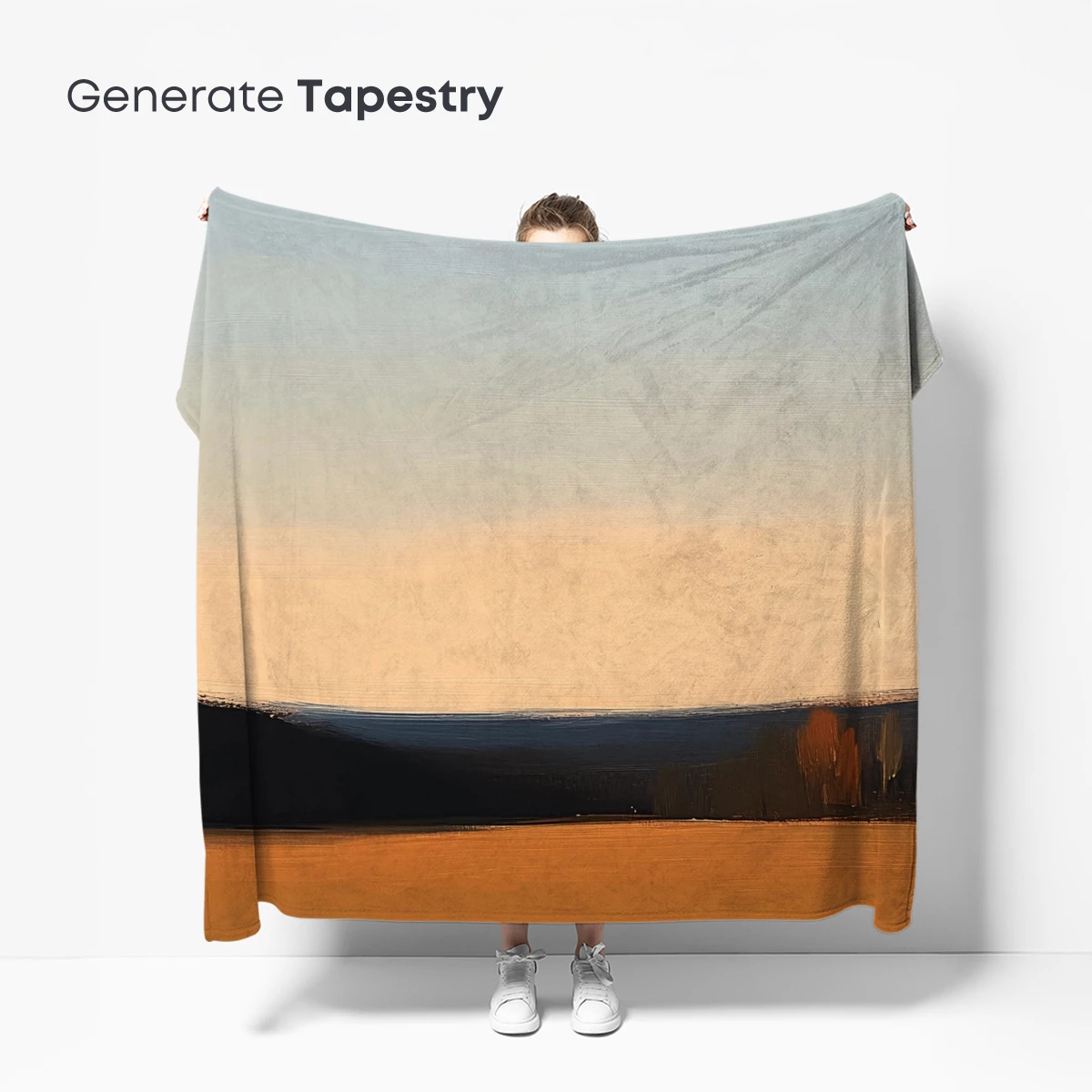 Golden Horizon: Abstract Landscape Elegance - Image 5