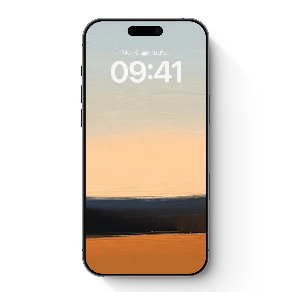 Golden Horizon: Abstract Landscape Elegance