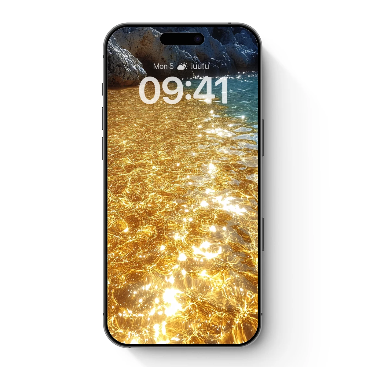 Golden Ripple Reflections: Sunlit Water Symphony