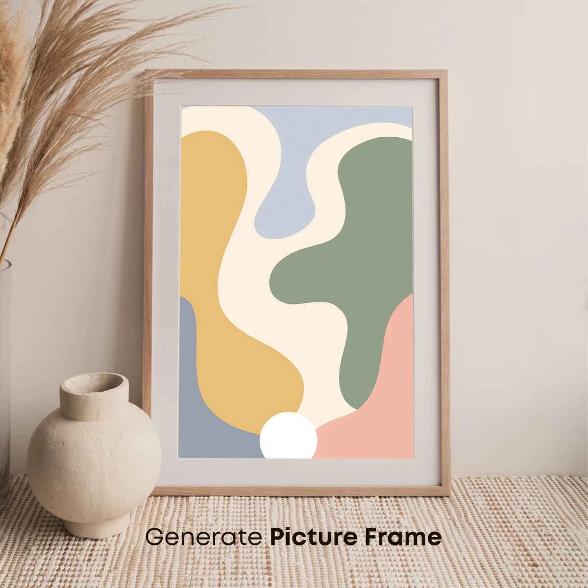 Abstract Fusion: Warm Tones and Organic Shapes - Image 7