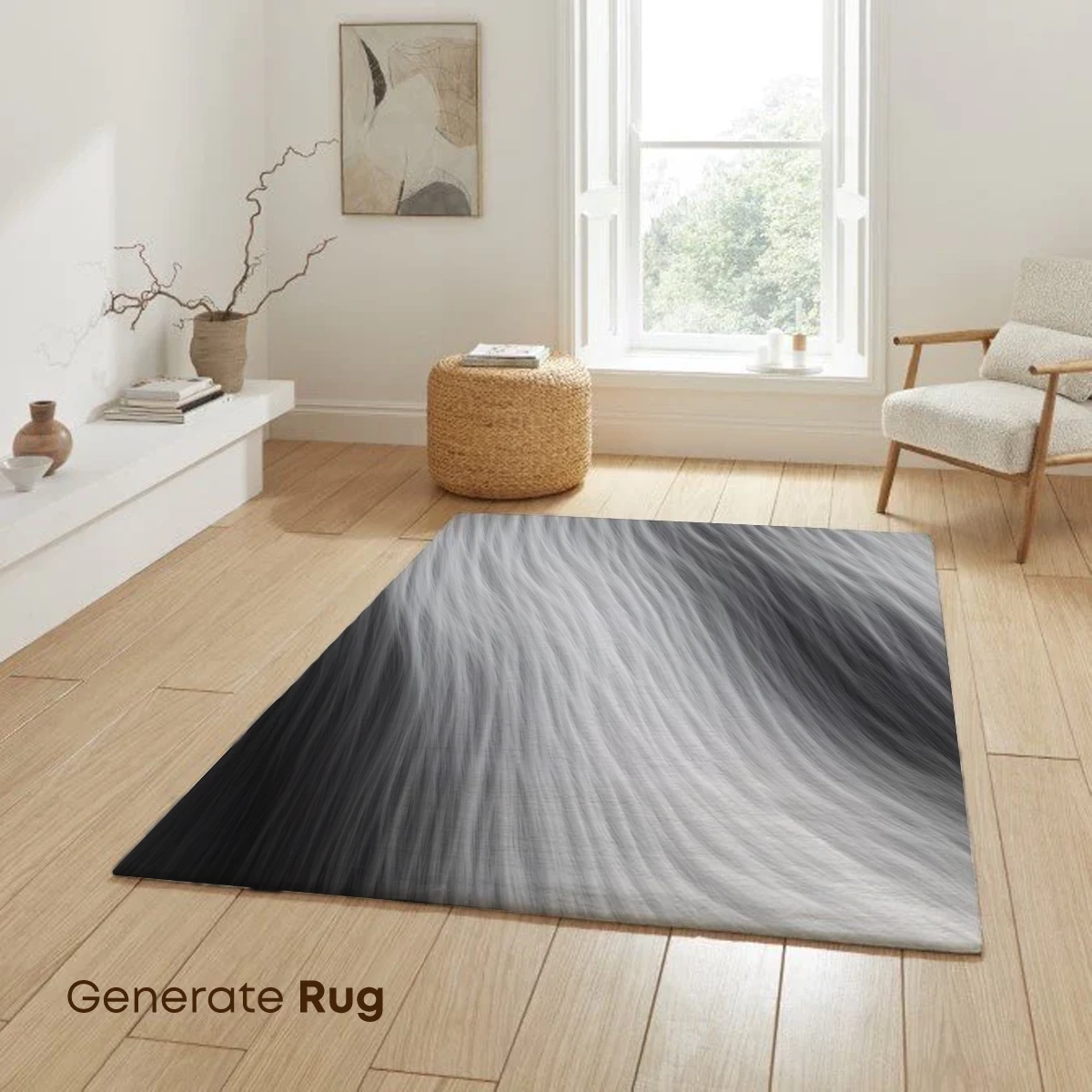 Ethereal Silk Waves: Monochrome Flow - Image 6