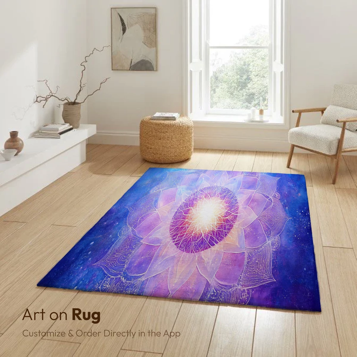 Cosmic Lotus Bloom: Radiant Mandala Art - Image 6