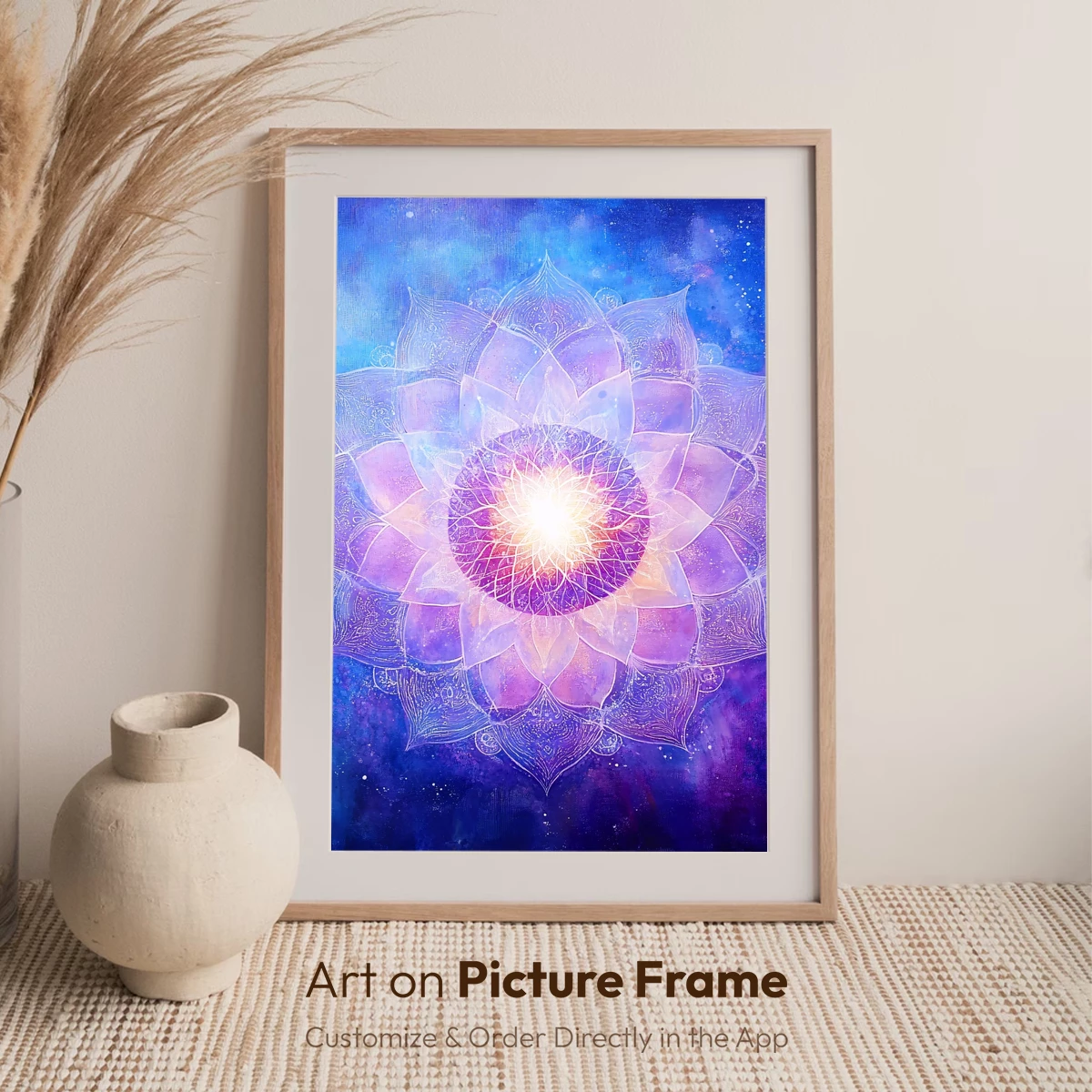 Cosmic Lotus Bloom: Radiant Mandala Art - Image 7