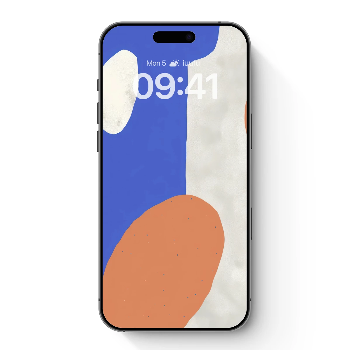 Abstract Harmony: Blue, White, and Coral Fusion