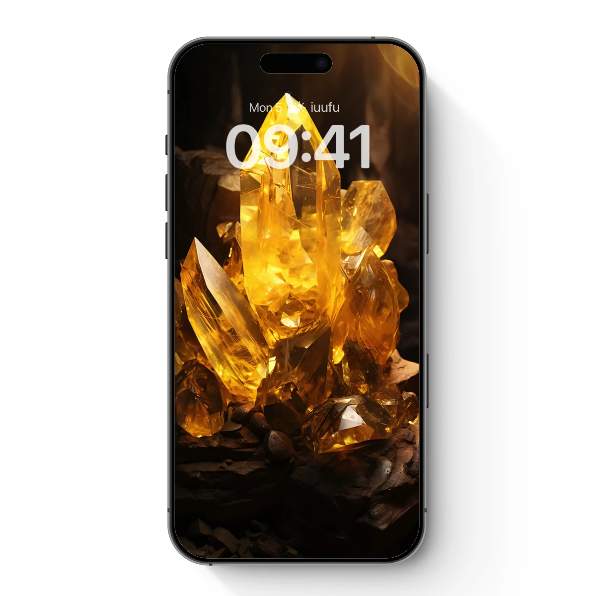 Golden Crystal Radiance: A Luminous Mineral Symphony Golden Crystal Radiance: A Luminous Mineral Symphony