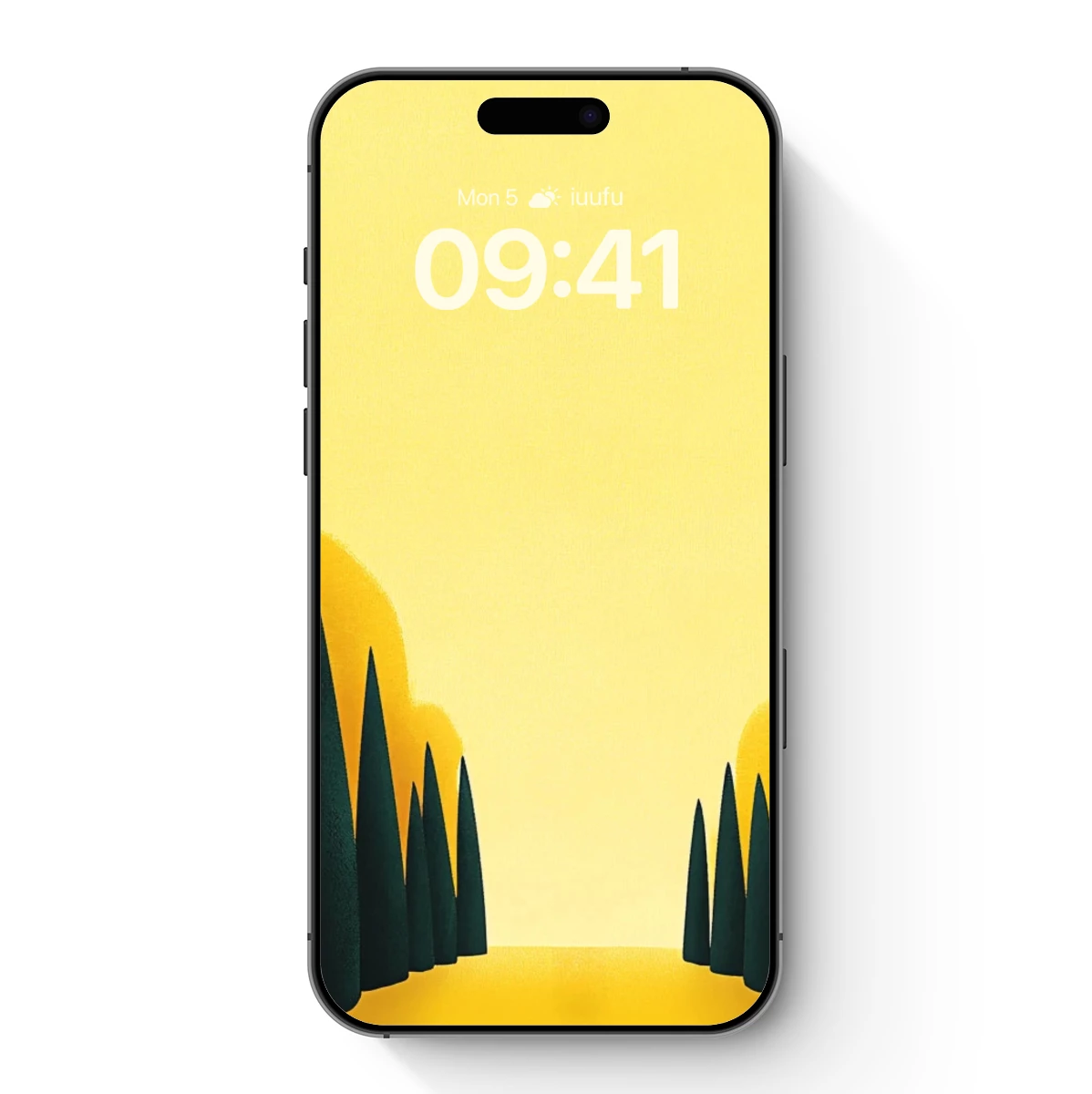 Cypress Pathway in Golden Haze