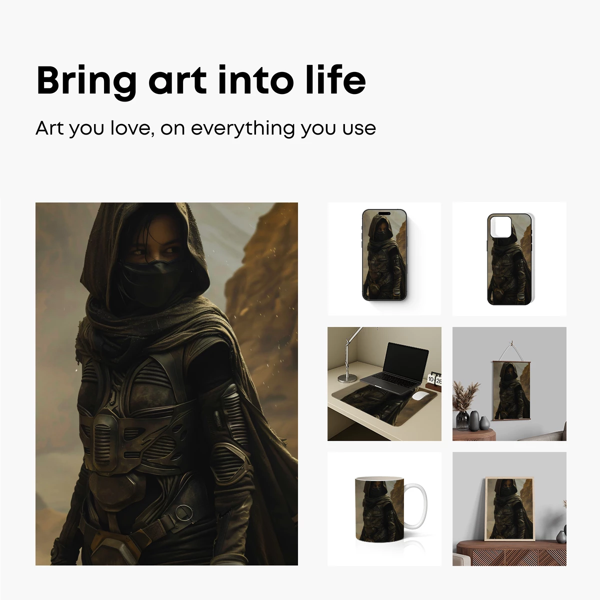 Desert Nomad in Futuristic Armor - Image 2