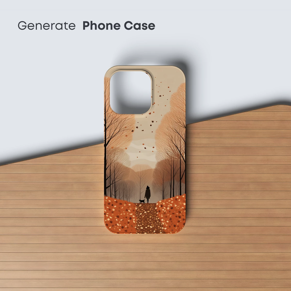 Autumn Solitude: A Walk Among Falling Leaves - Image 3