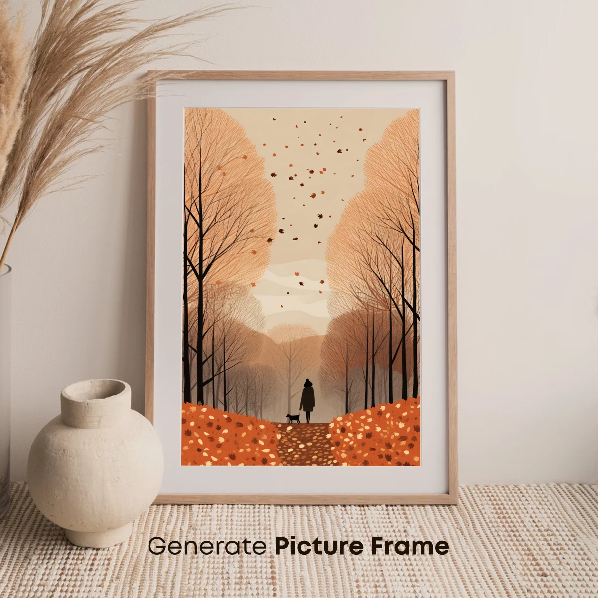 Autumn Solitude: A Walk Among Falling Leaves - Image 7