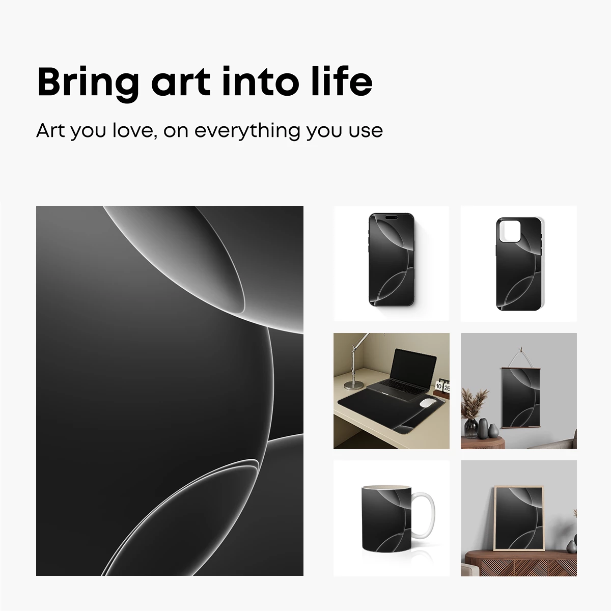 Elegant Curves in Monochrome - Image 2