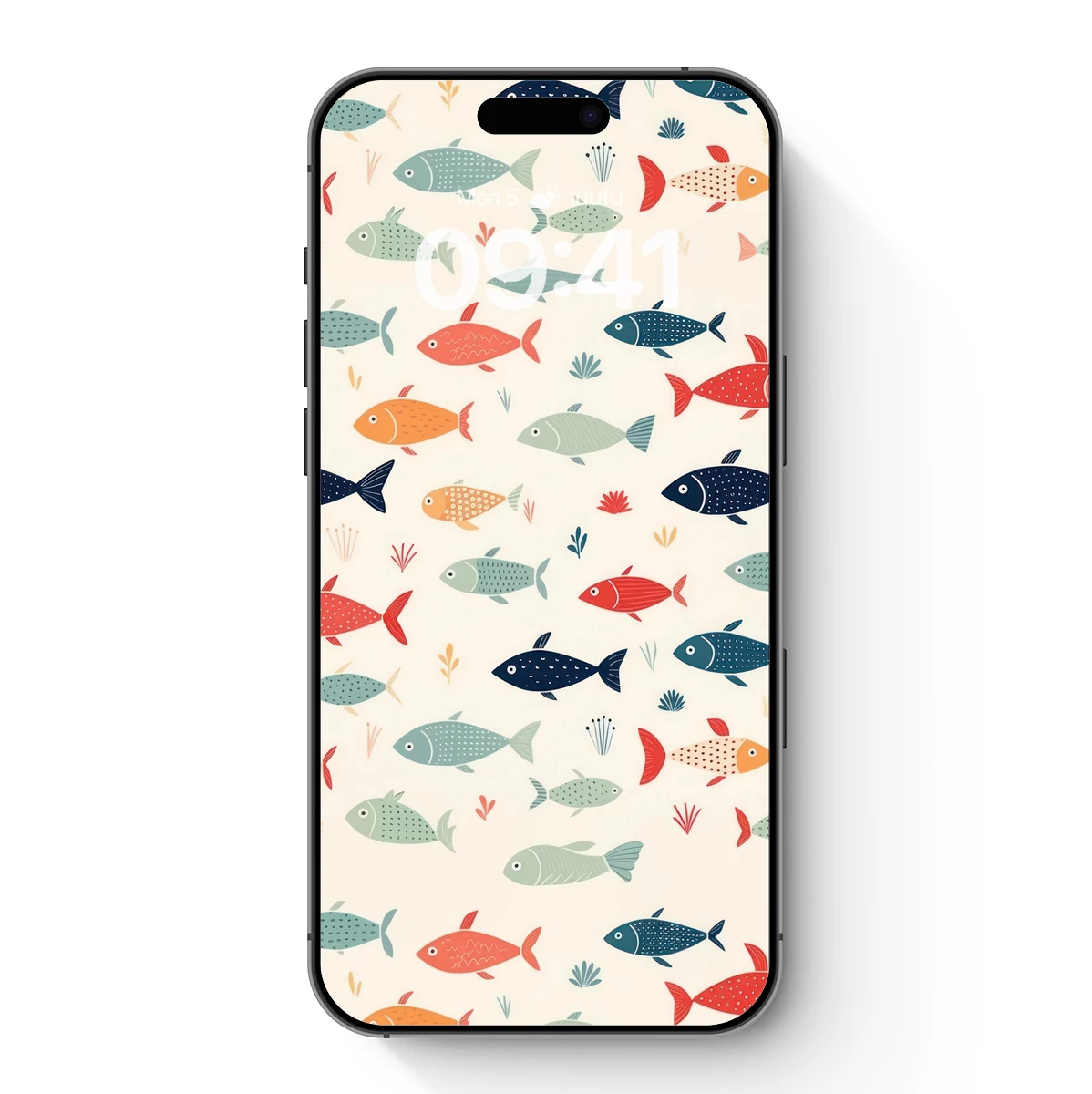 Colorful Fish Symphony: Whimsical Ocean Art