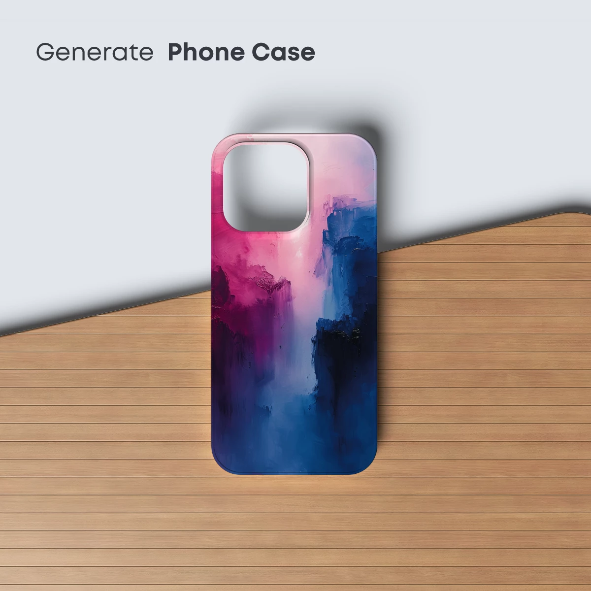 Cliffside Symphony in Pink and Blue - Image 3