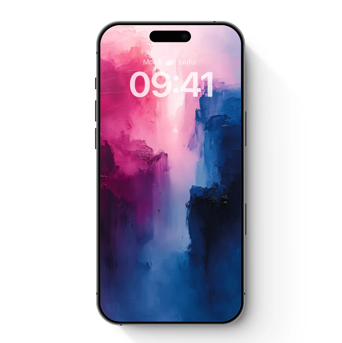 Cliffside Symphony in Pink and Blue