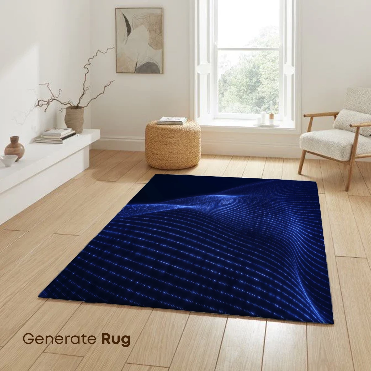 Digital Wave Symphony in Blue - Image 6