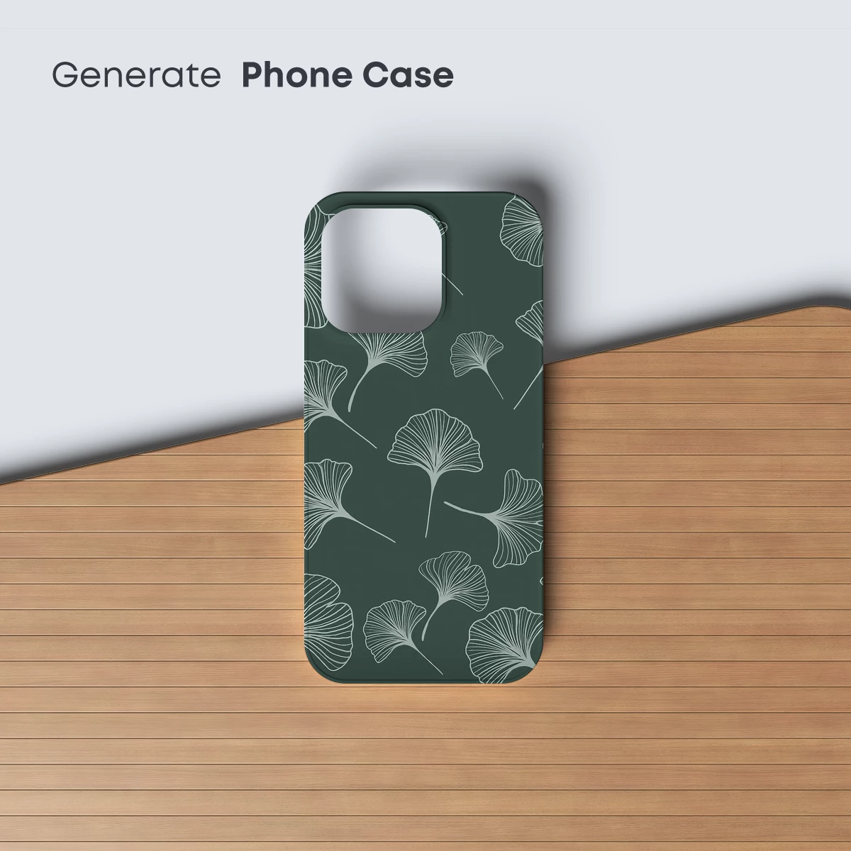 Elegant Ginkgo Silhouettes in Monochrome Harmony - Image 3