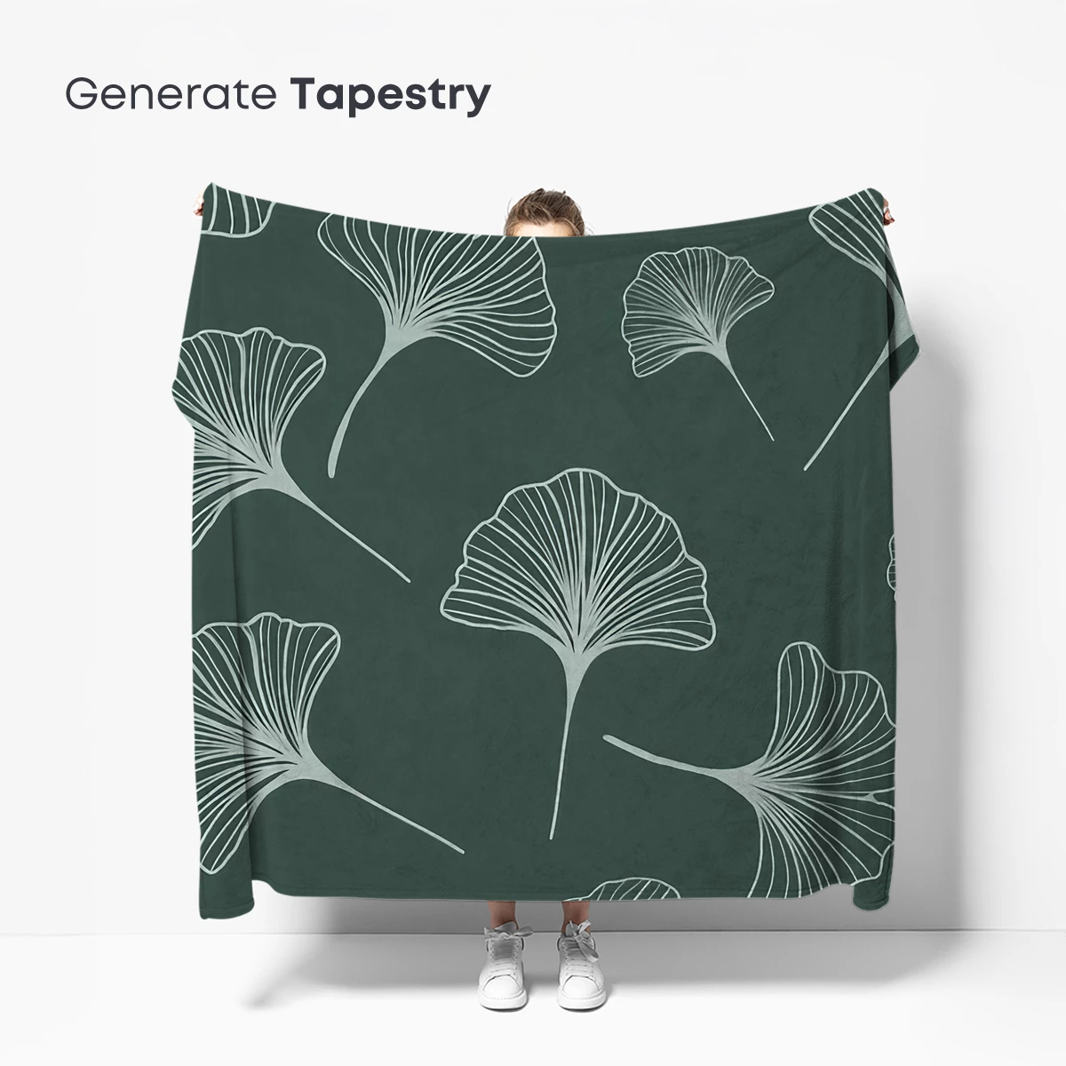 Elegant Ginkgo Silhouettes in Monochrome Harmony - Image 5