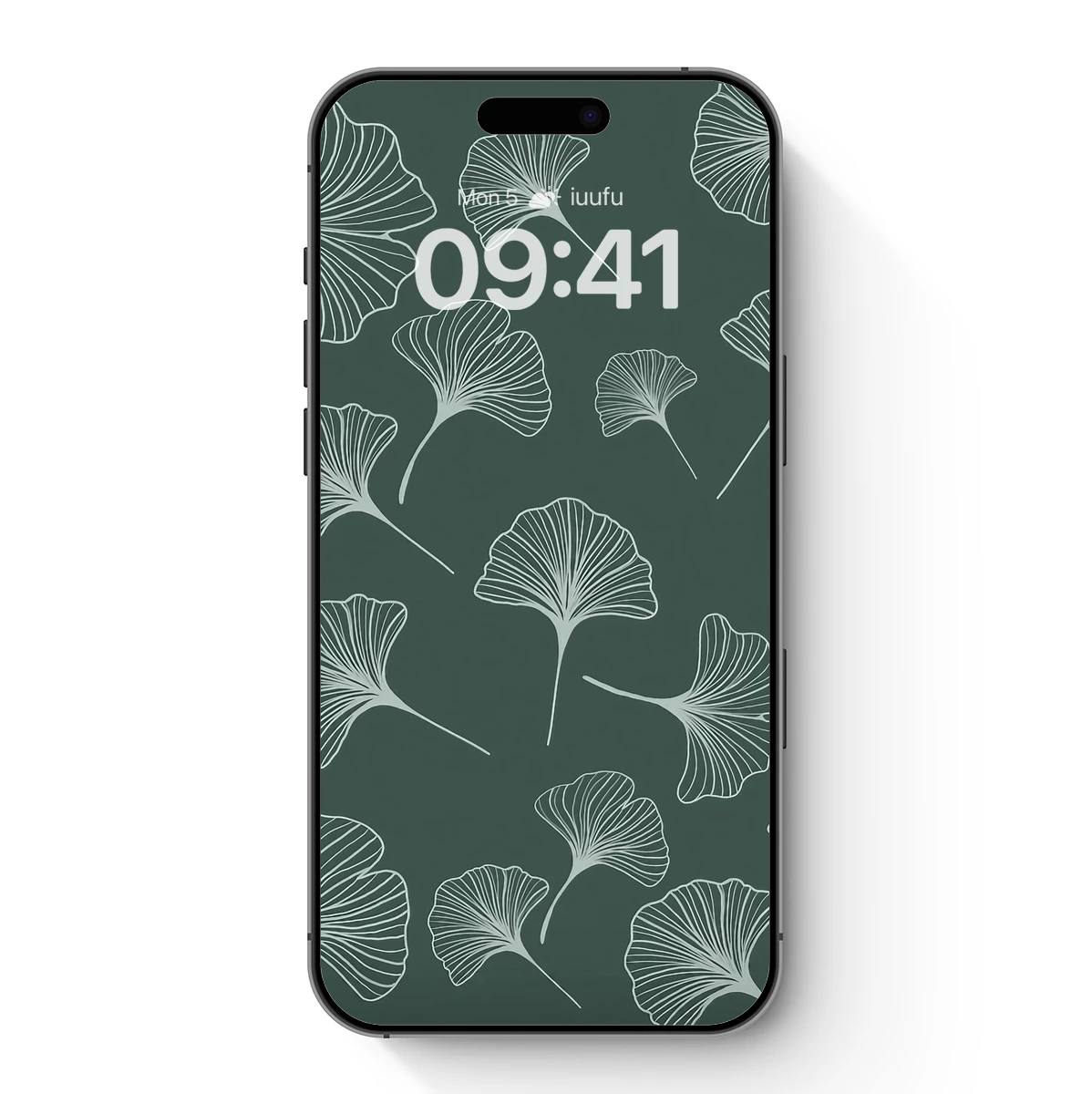 Elegant Ginkgo Silhouettes in Monochrome Harmony