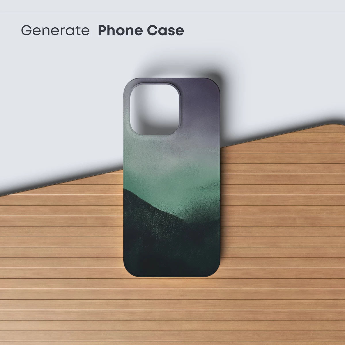 Misty Mountain Veil: Ethereal Landscape Art - Image 3