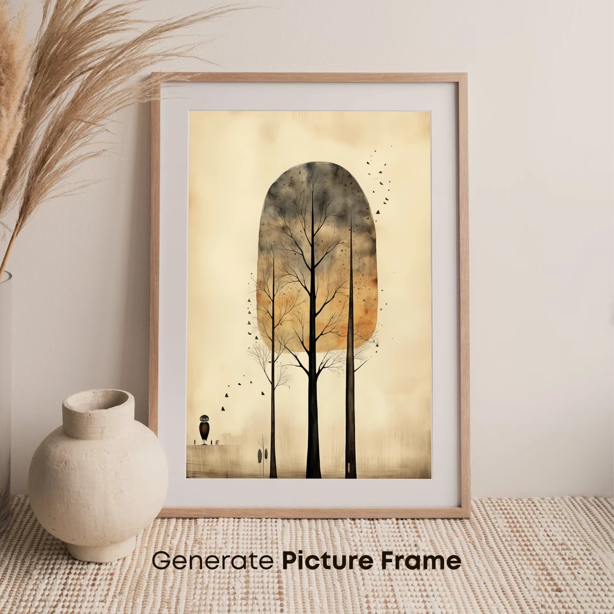 Ethereal Forest Silhouettes: A Study in Solitude - Image 7