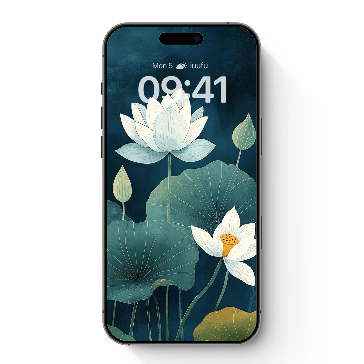 Elegant Lotus Serenity: Modern Zen Artistry