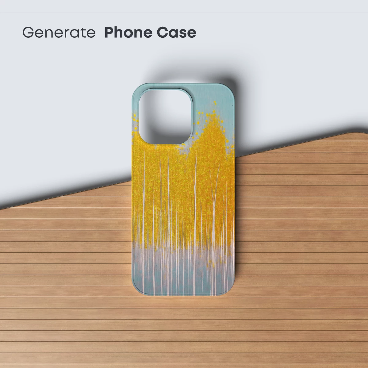 Golden Forest Whisper: Abstract Autumnal Artistry - Image 3