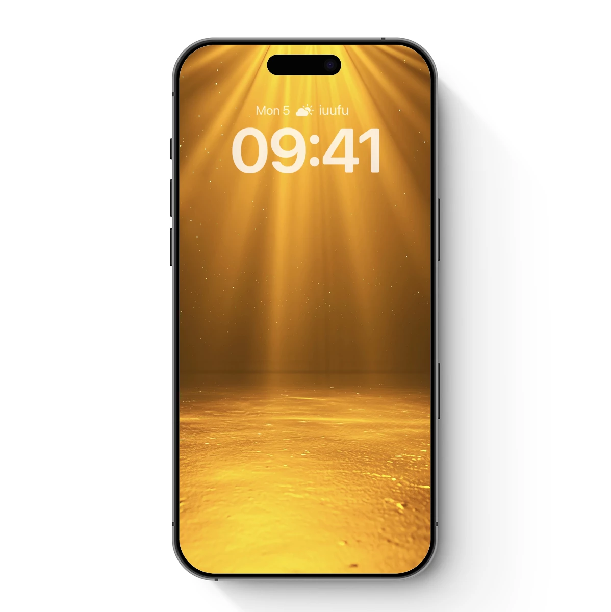 Golden Radiance: Ethereal Light Beams