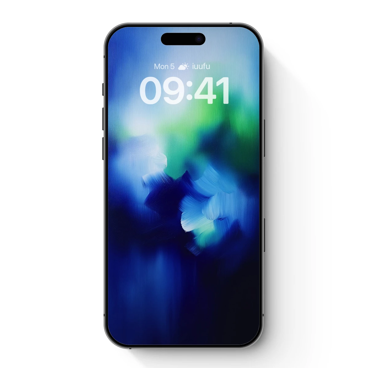 Blue Abyss: Abstract Light Trails