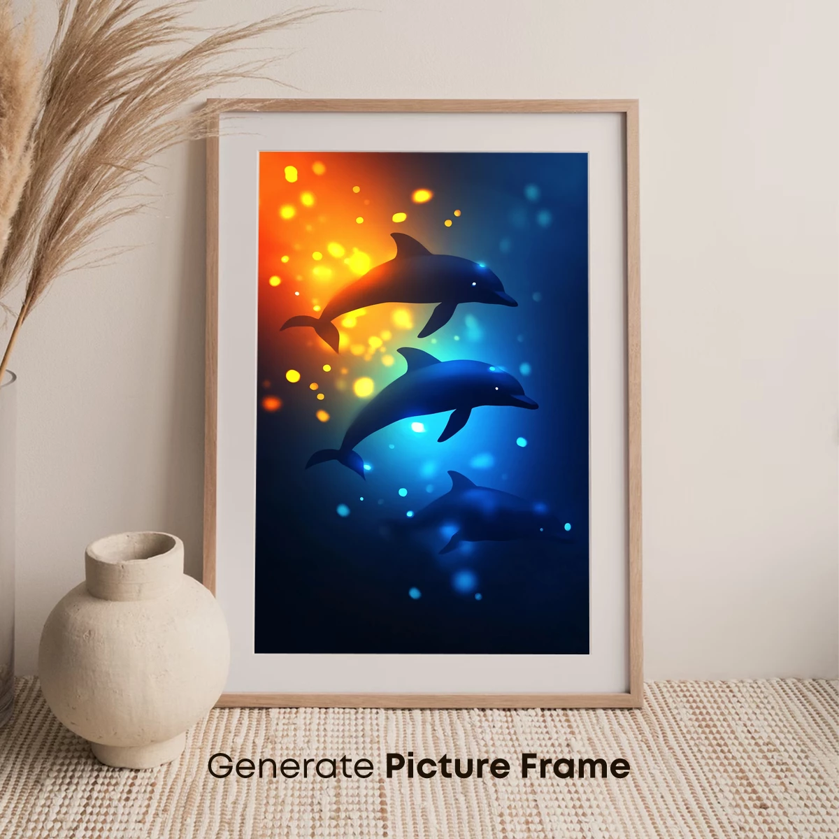 Dolphins in Twilight Glow: A Symphony of Light and Sea - Image 7