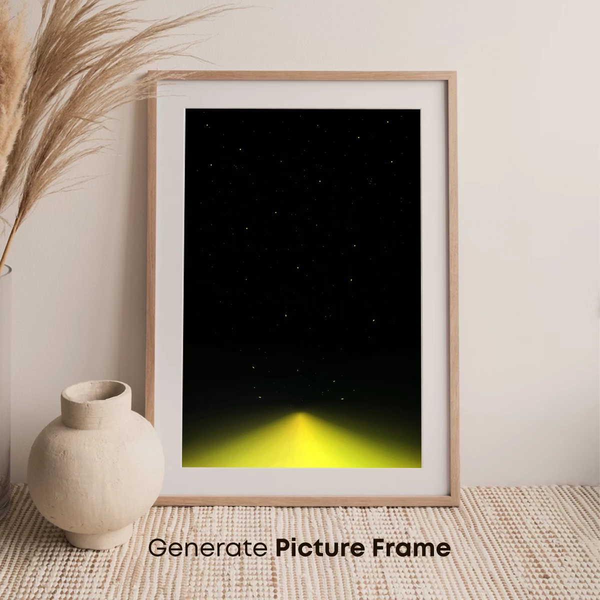 Eternal Pathway: Starlit Night and Golden Glow - Image 7