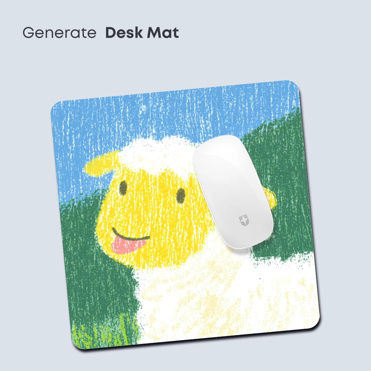 Cheerful Sheep in Pastel Paradise - Image 4