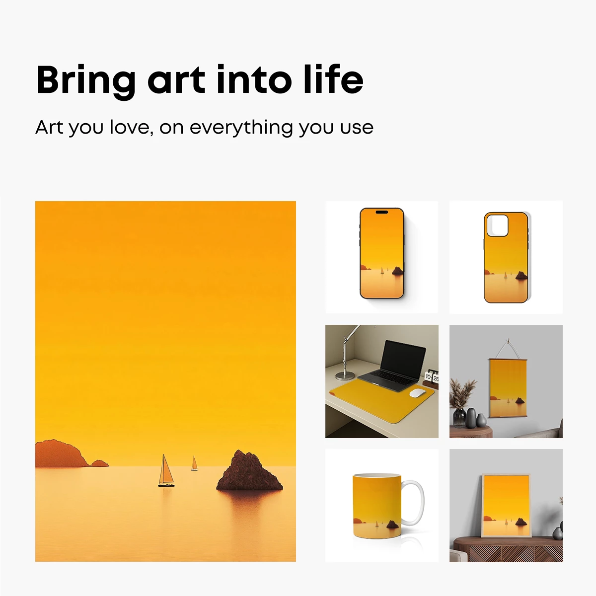 Golden Serenity: Sails and Silhouettes at Dusk - Image 2