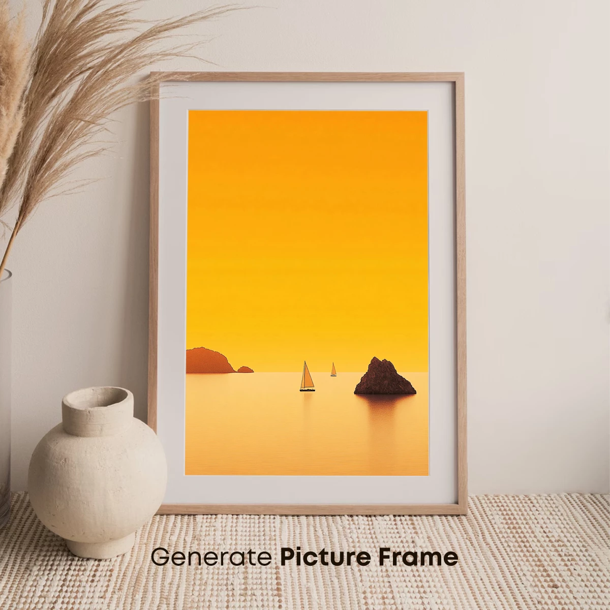 Golden Serenity: Sails and Silhouettes at Dusk - Image 7