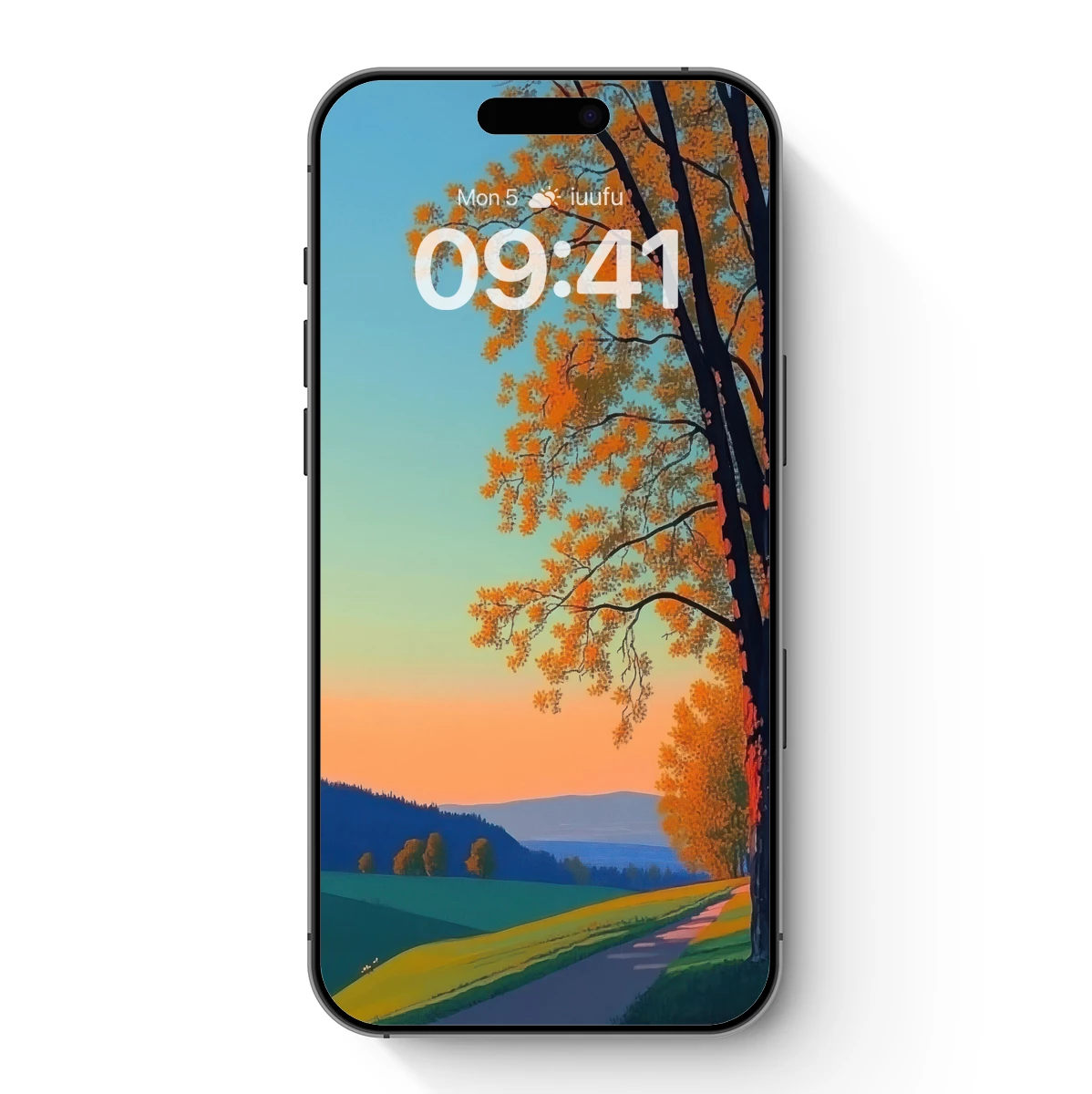 Autumn's Golden Embrace: A Serene Landscape