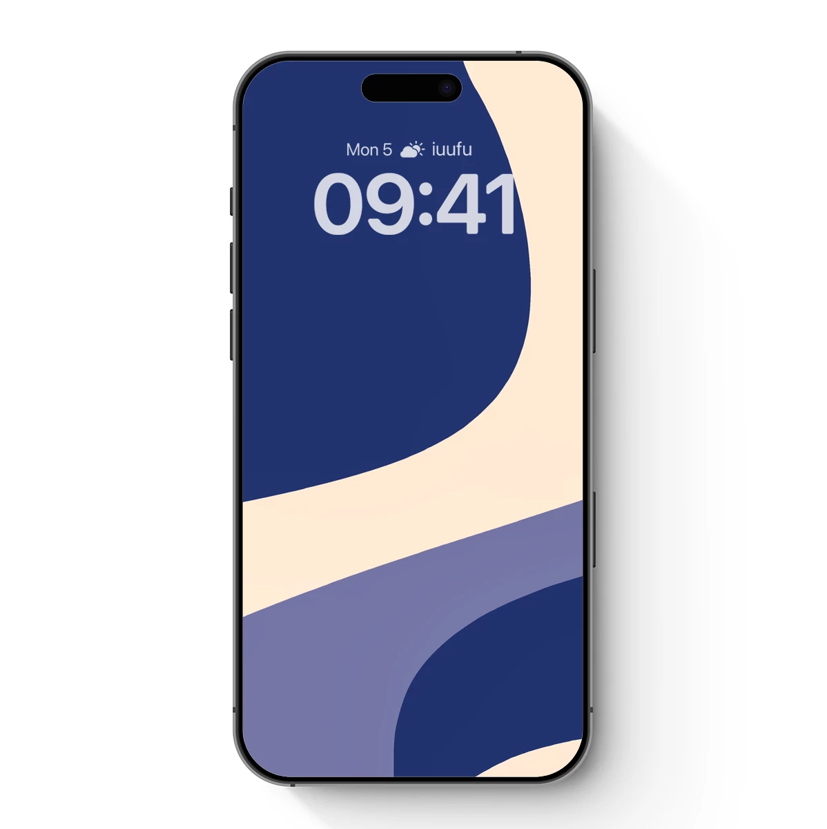 Abstract Flow: Navy and Lilac Waves