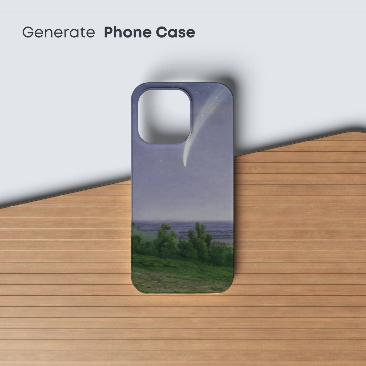 Ethereal Comet Over Verdant Hills - Image 3