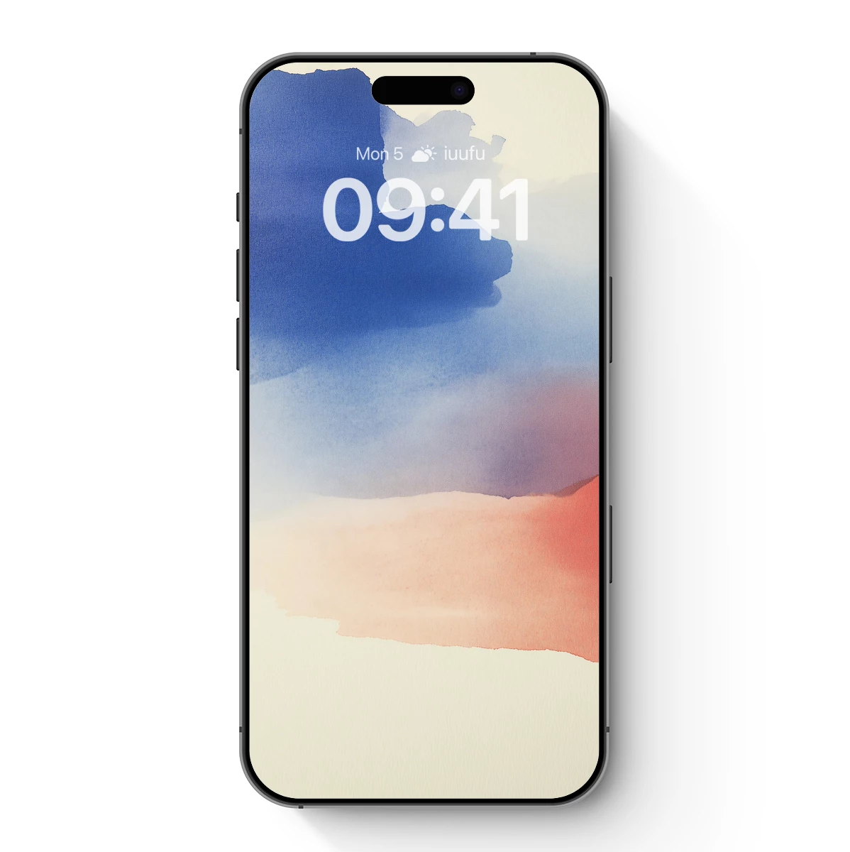 Abstract Horizon: Blue and Coral Fusion