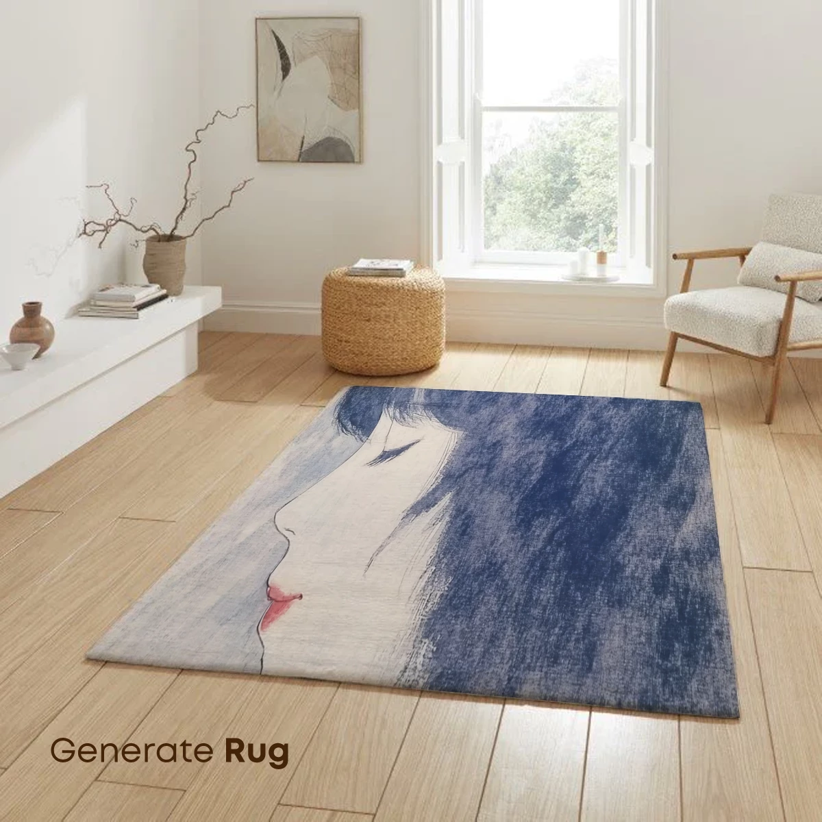 Blue-Hued Solitude: A Profile in Shadows - Image 6