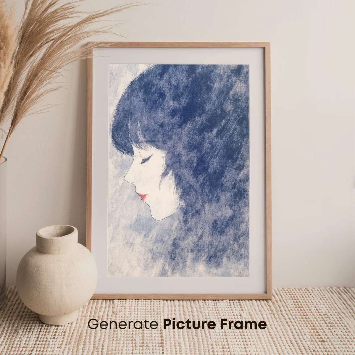 Blue-Hued Solitude: A Profile in Shadows - Image 7